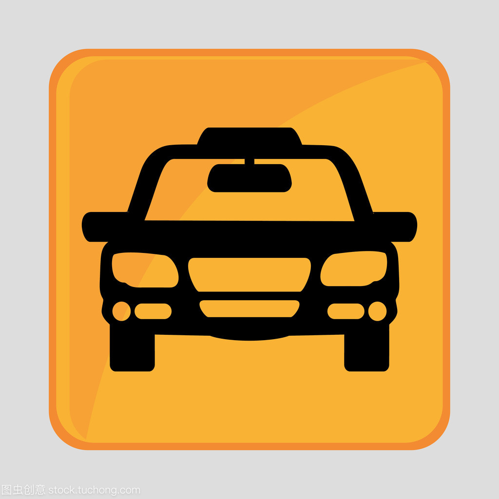 平面設(shè)計(jì)中的出租車圖標(biāo) 公共交通視覺(jué)符號(hào)的藝術(shù)